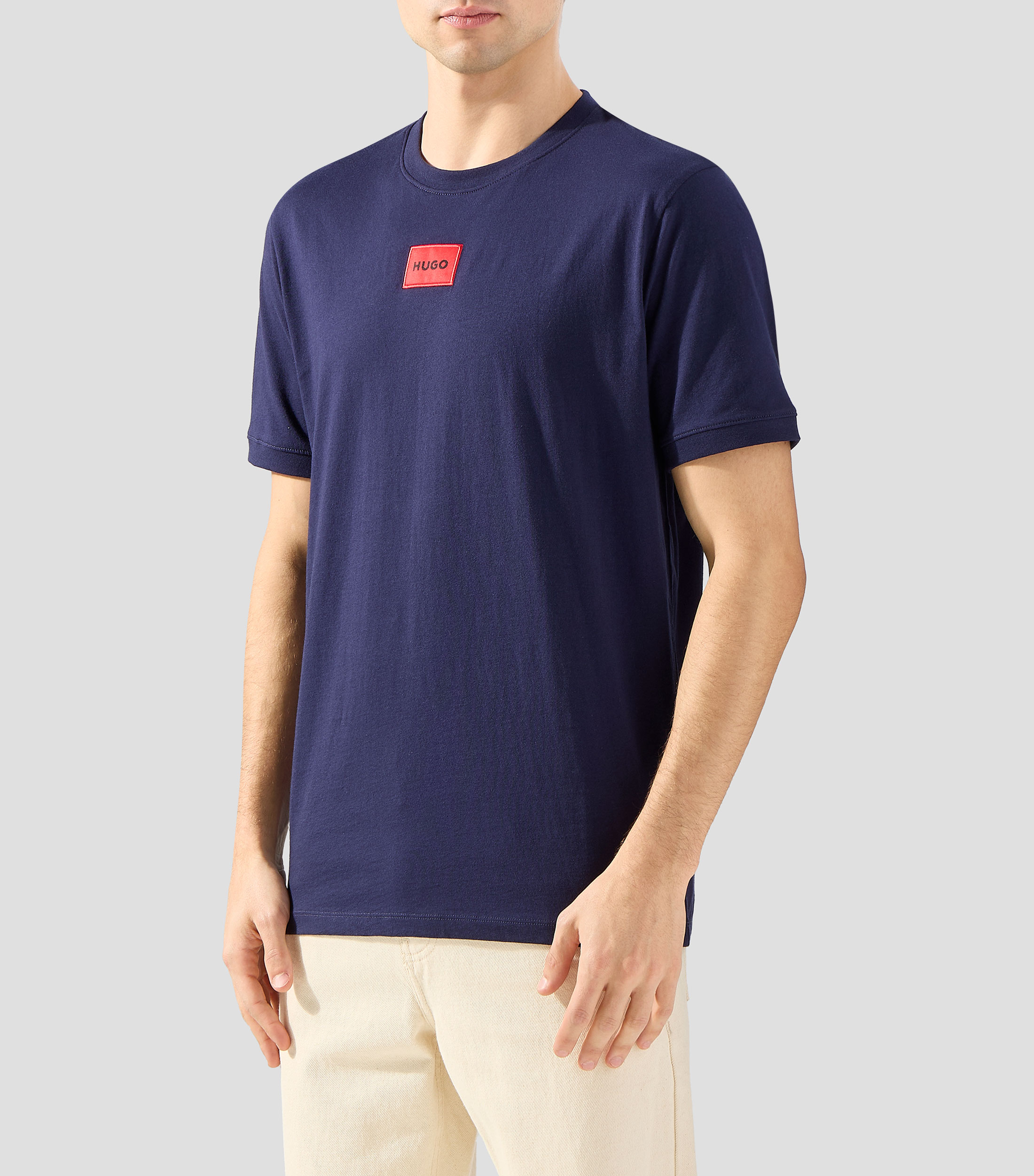 Playera cuello redondo manga corta liso Hombre
